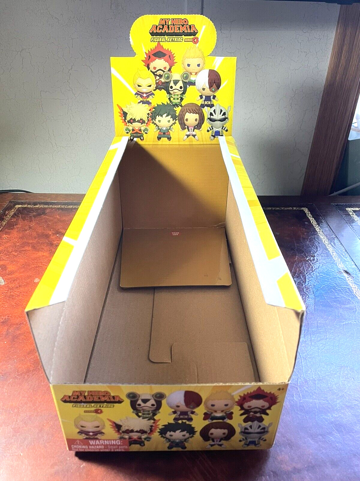 MY HERO ACADEMIA Figural Keyring Series 4 Toy Display 13×5.5×6 UNUSED EMPTY BOX