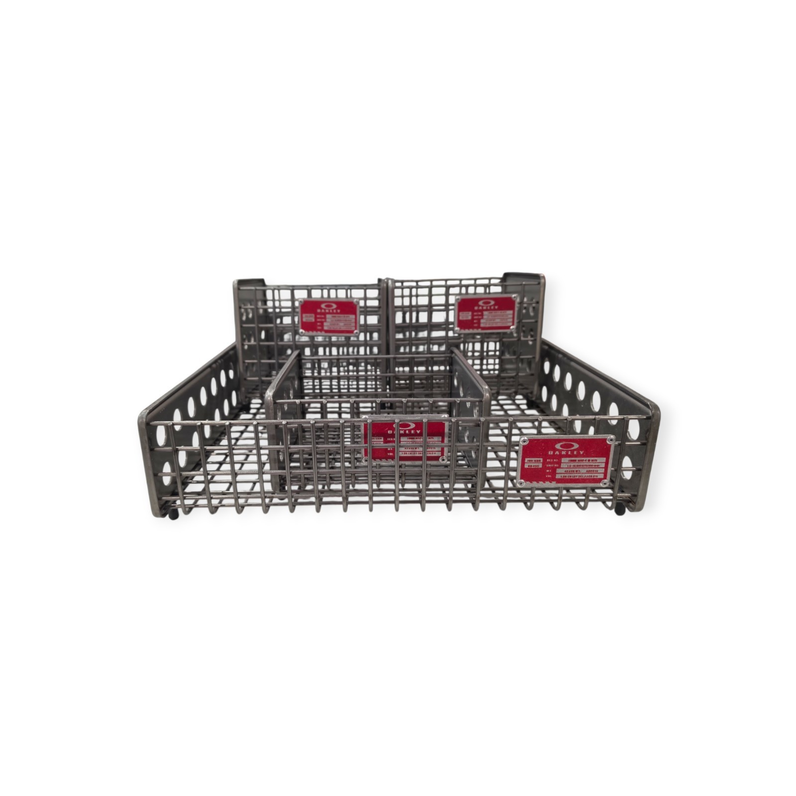 Lot of Oakley Metal Basket Store Displays 5 Baskets