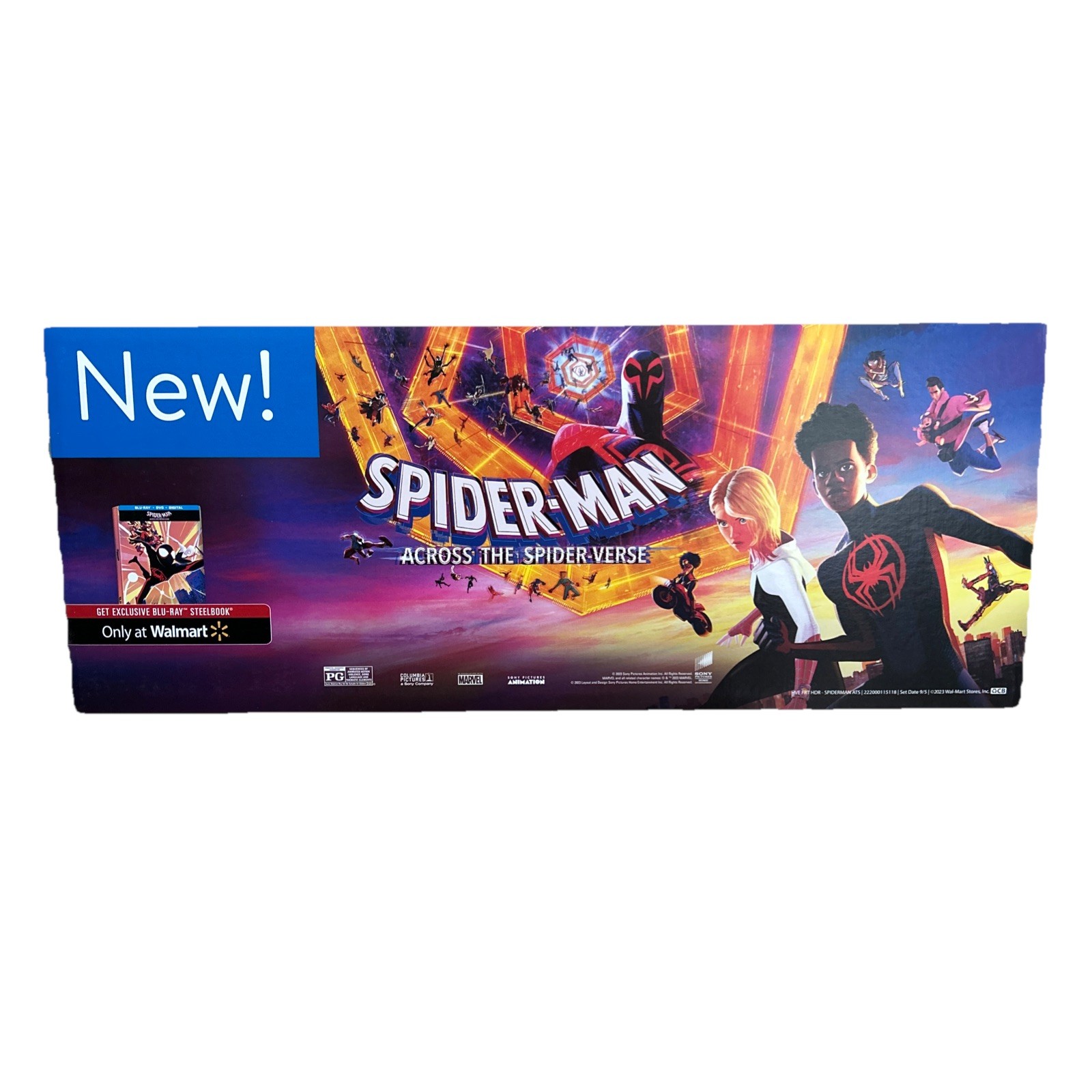 Spider-Man Across The Spider-Verse Exclusive Steelbook Promo Retail Display Sony