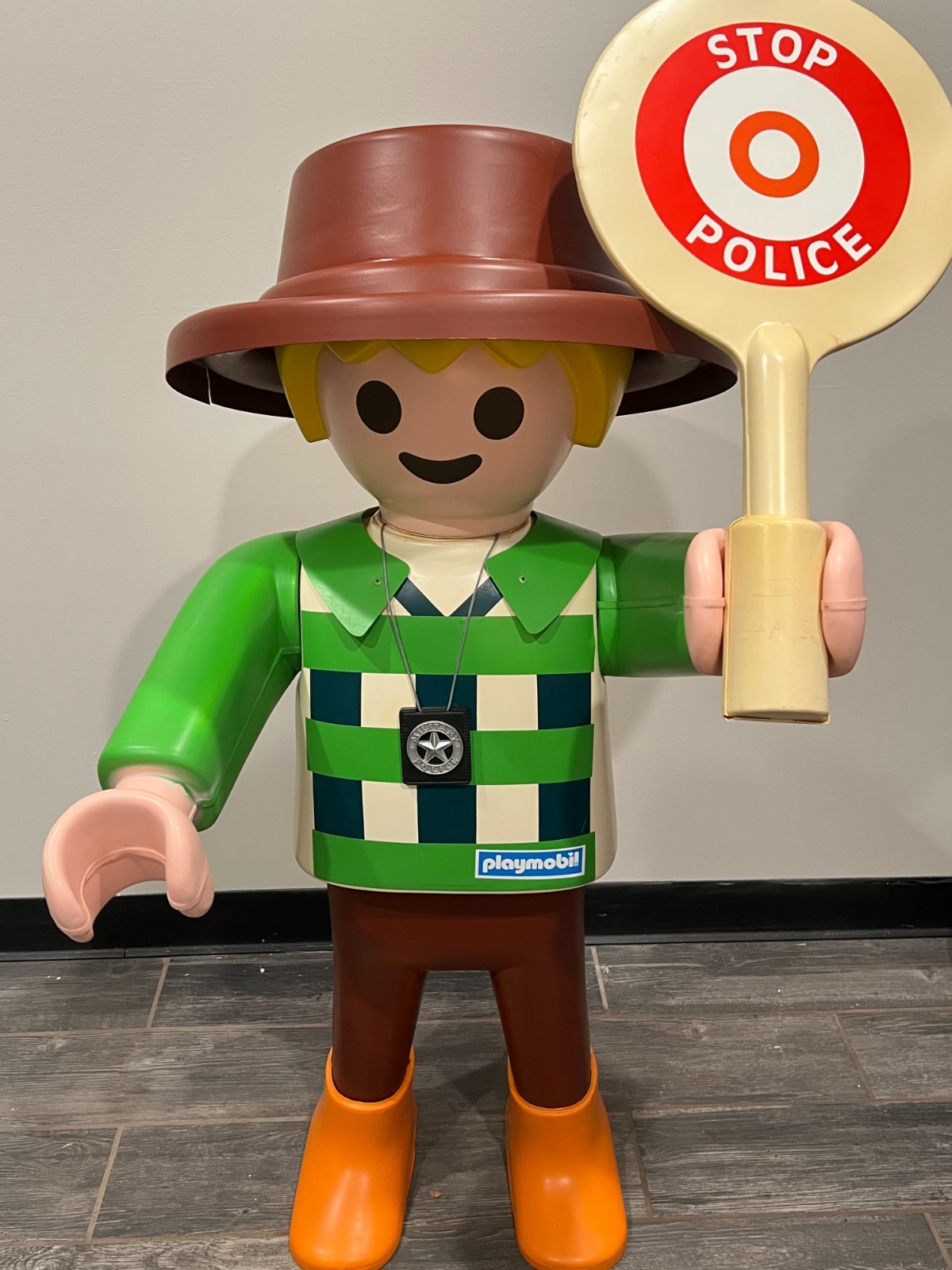 Playmobil Police Officer Life-Size Store Display Advertising Figure Traffic Stop