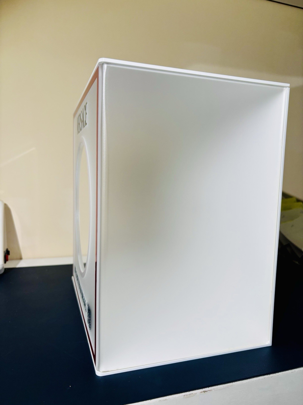 Versace Plastic Eyewear Presentation Box Single White/Red Holds 1 Sunglass