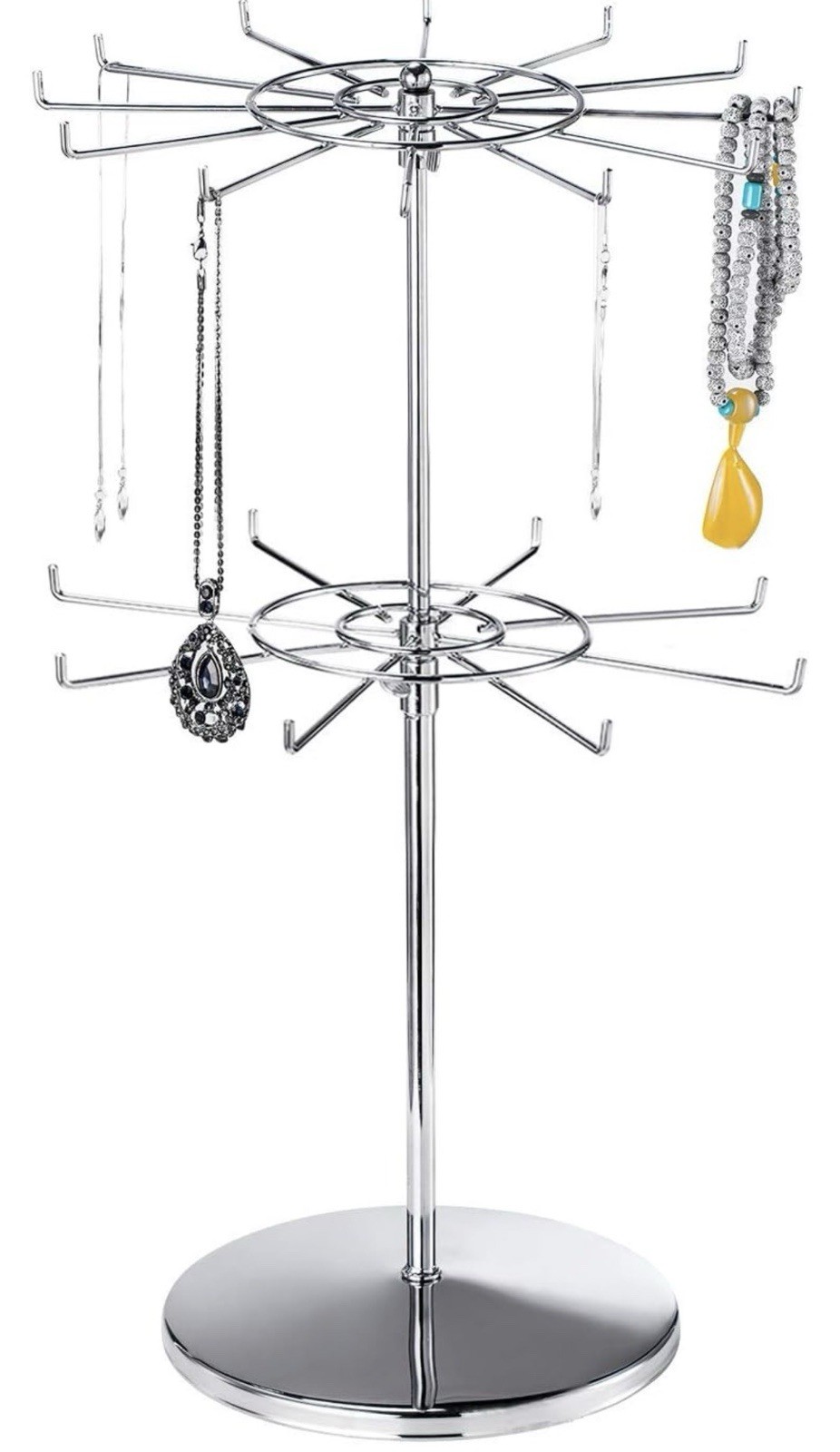 Tier Spinning Display Stand ，Heavy Duty Adjustable Countertop Stand