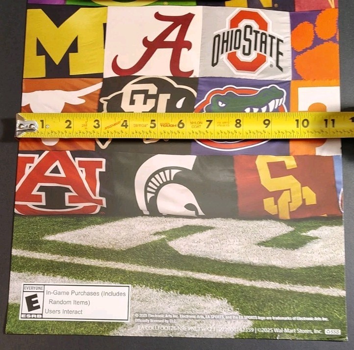 2025 – EA Sports College Football 26 – Store display advertisement – 24x 11x