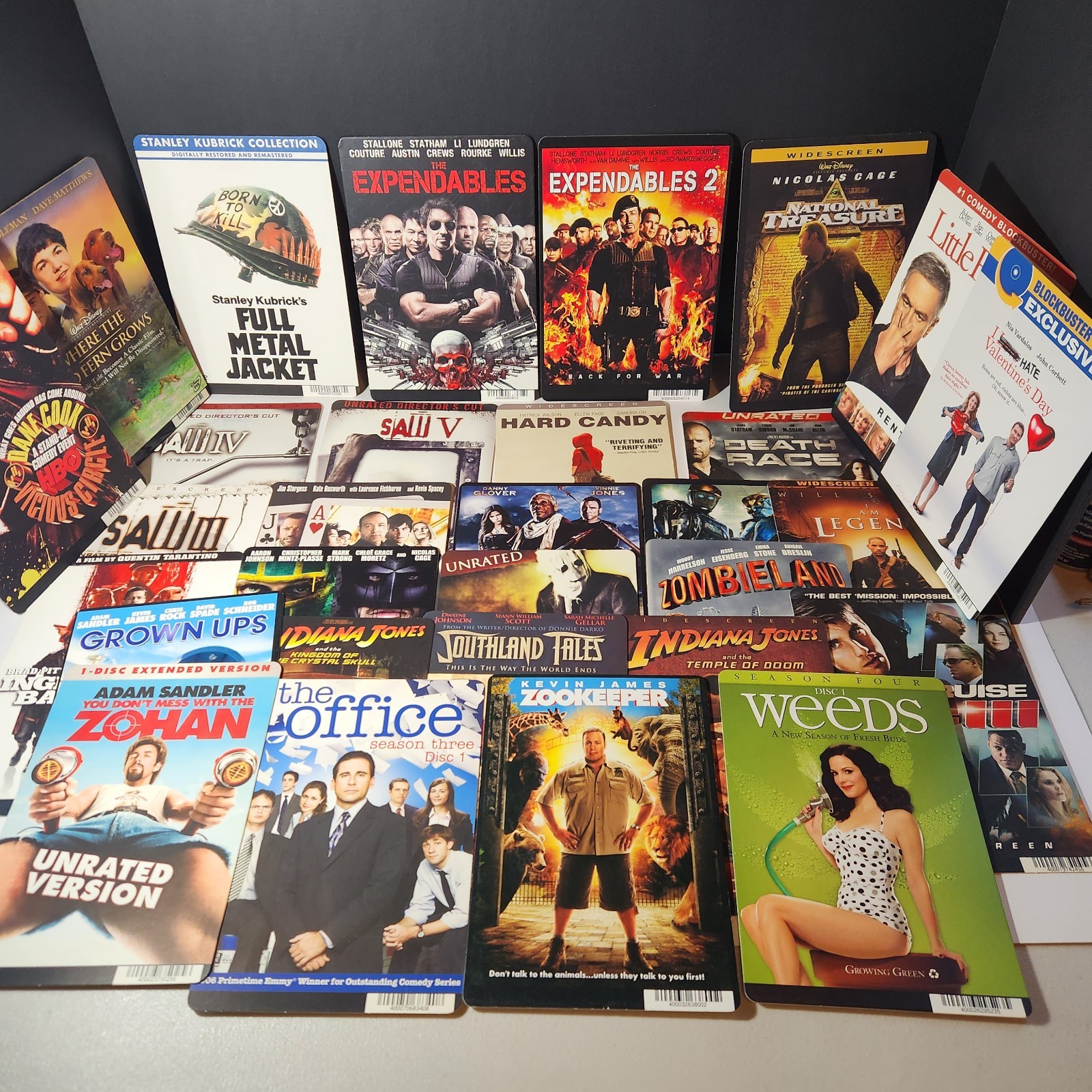 Blockbuster Video Backer Cards / 40 Mini Posters Only of Movies & TV Shows Lot