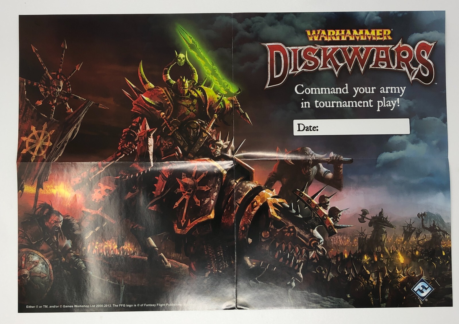 Warhammer Diskwars FFG Promo Posters (Set of 3) 13.5″ x 19.5″