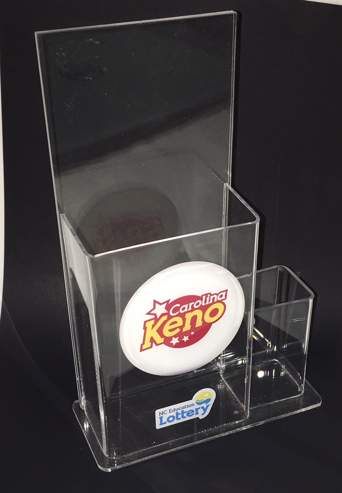 THREE (3) Brochure plastic Countertop Displays with Pencil Holder TRADE SHOW