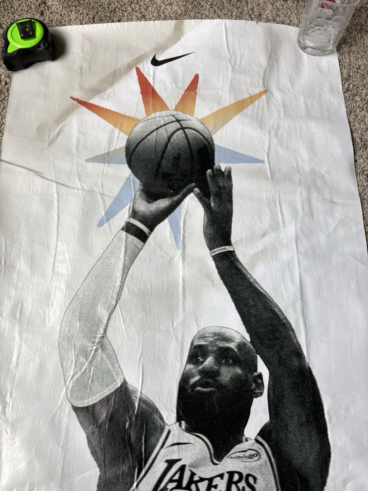 NIKE 2018 LEBRON JAMES LOS ANGELES LAKERS PROMO POSTER DISPLAY SIGN