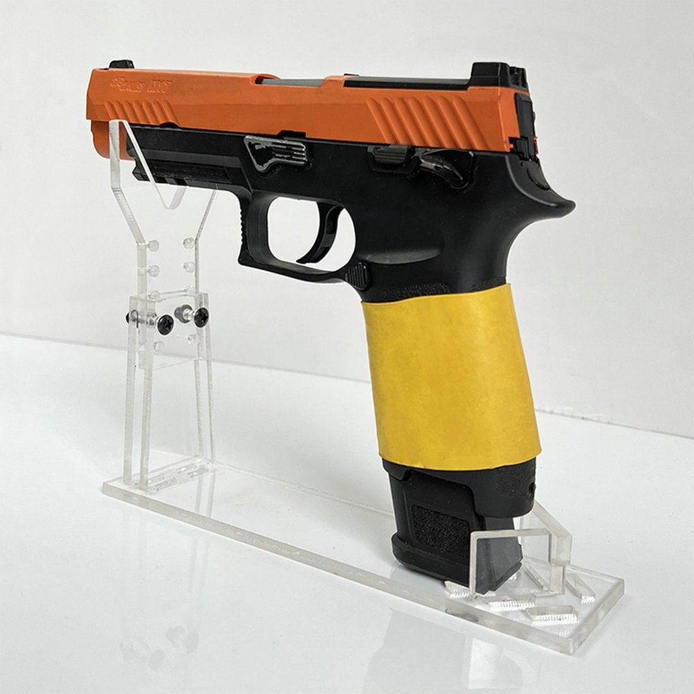 Premium Pistol Revolver Display Stand / Weapon Stand/Clear Gun Holder/Adjustable