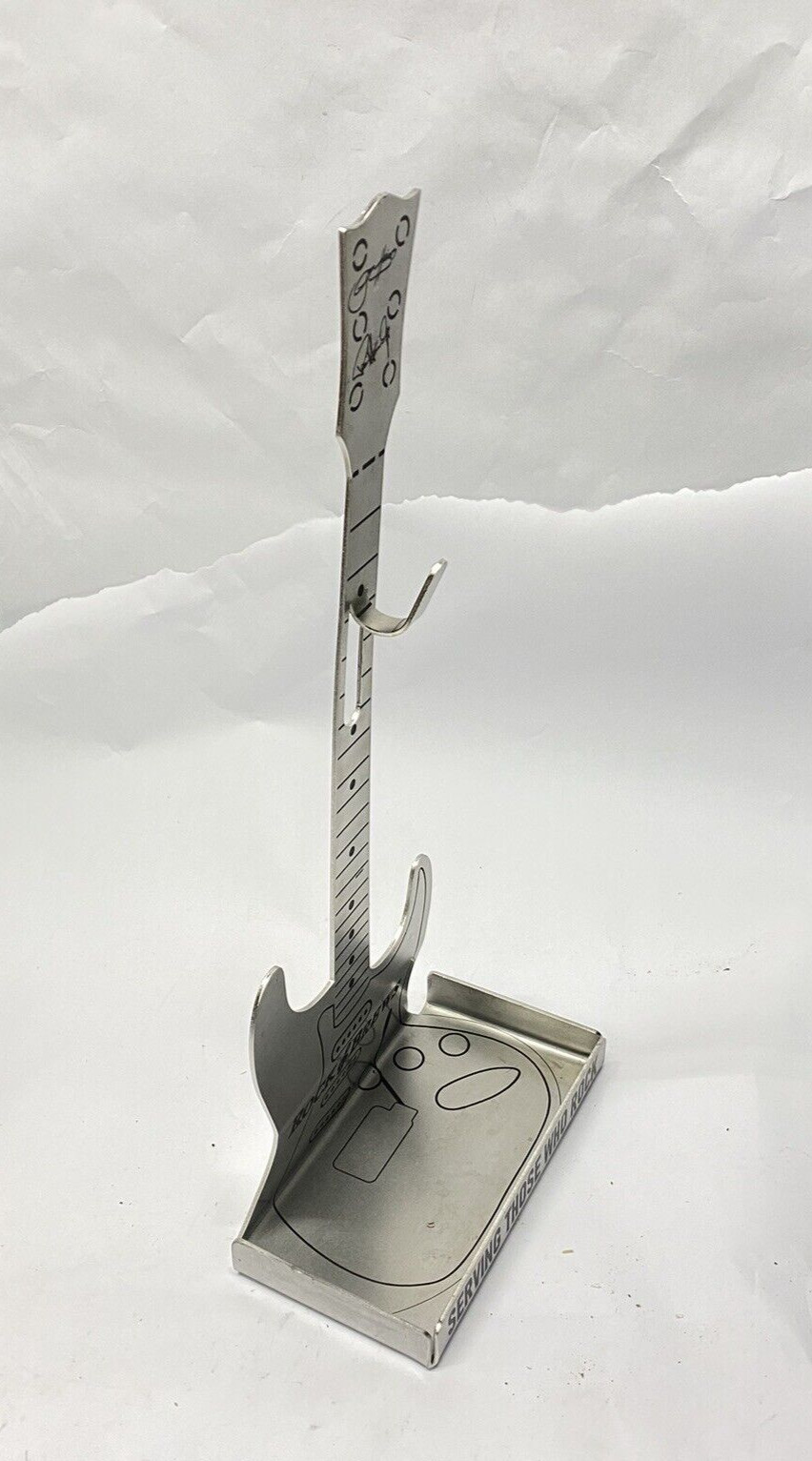 ROCK & BREWS Guitar Signed Countertop Display Advertiser 19″