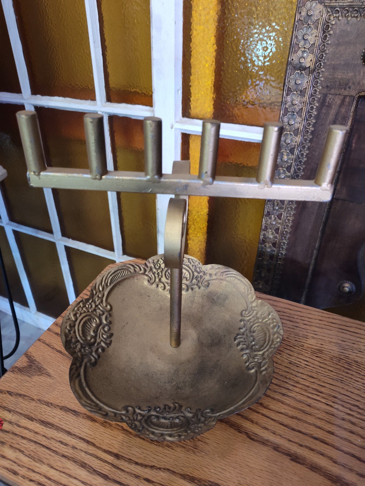 Art Deco Metal Jewelry Rack Display Stand Store Display Rings , Bracelets etc.