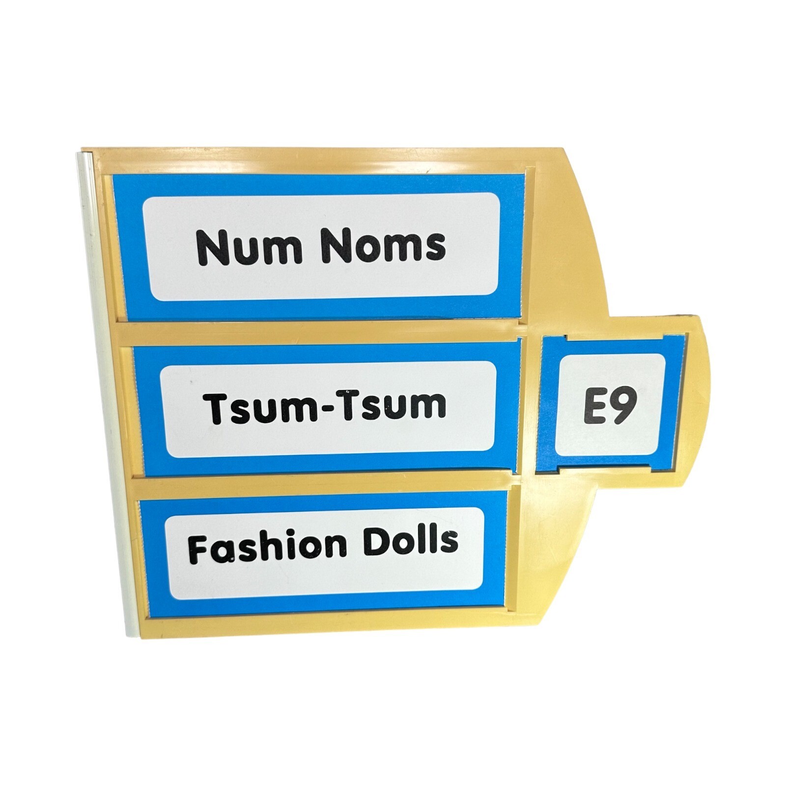 Toys R Us True Aisle Sign E9 Num Noms, Tsum-Tsum, Fashion Dolls