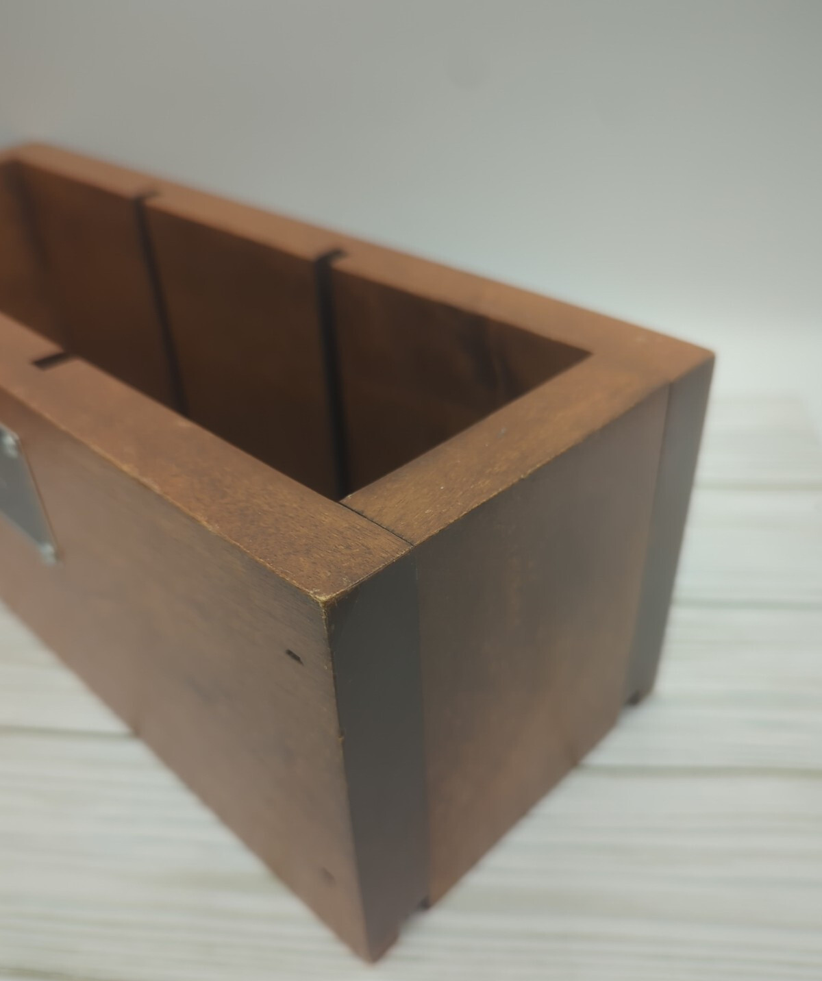 B.Moss Clothing Company Vintage Advertising Store Display Wood Caddy