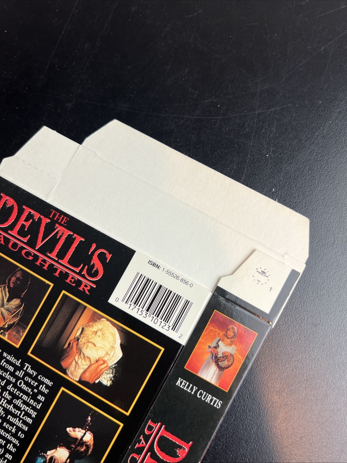 VTG Cardboard Advertisement Sleeve Rent Video Store 1991 The Devils Daughter
