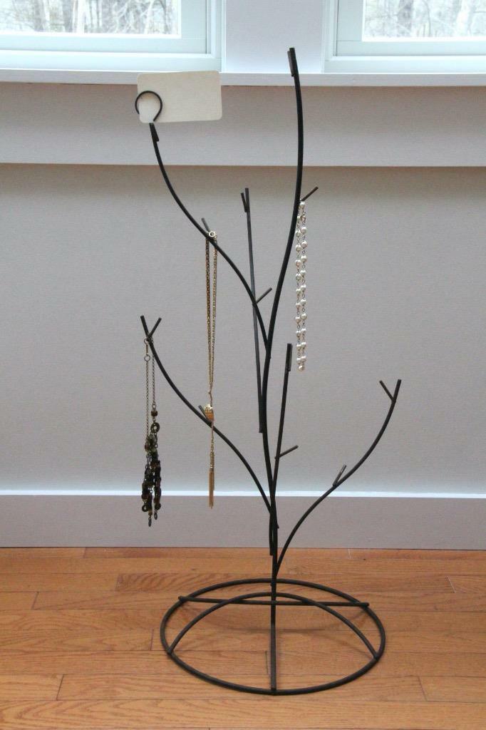 Vintage Mid Century Black Wire Tree Countertop Store Display-Jewelry Ornaments