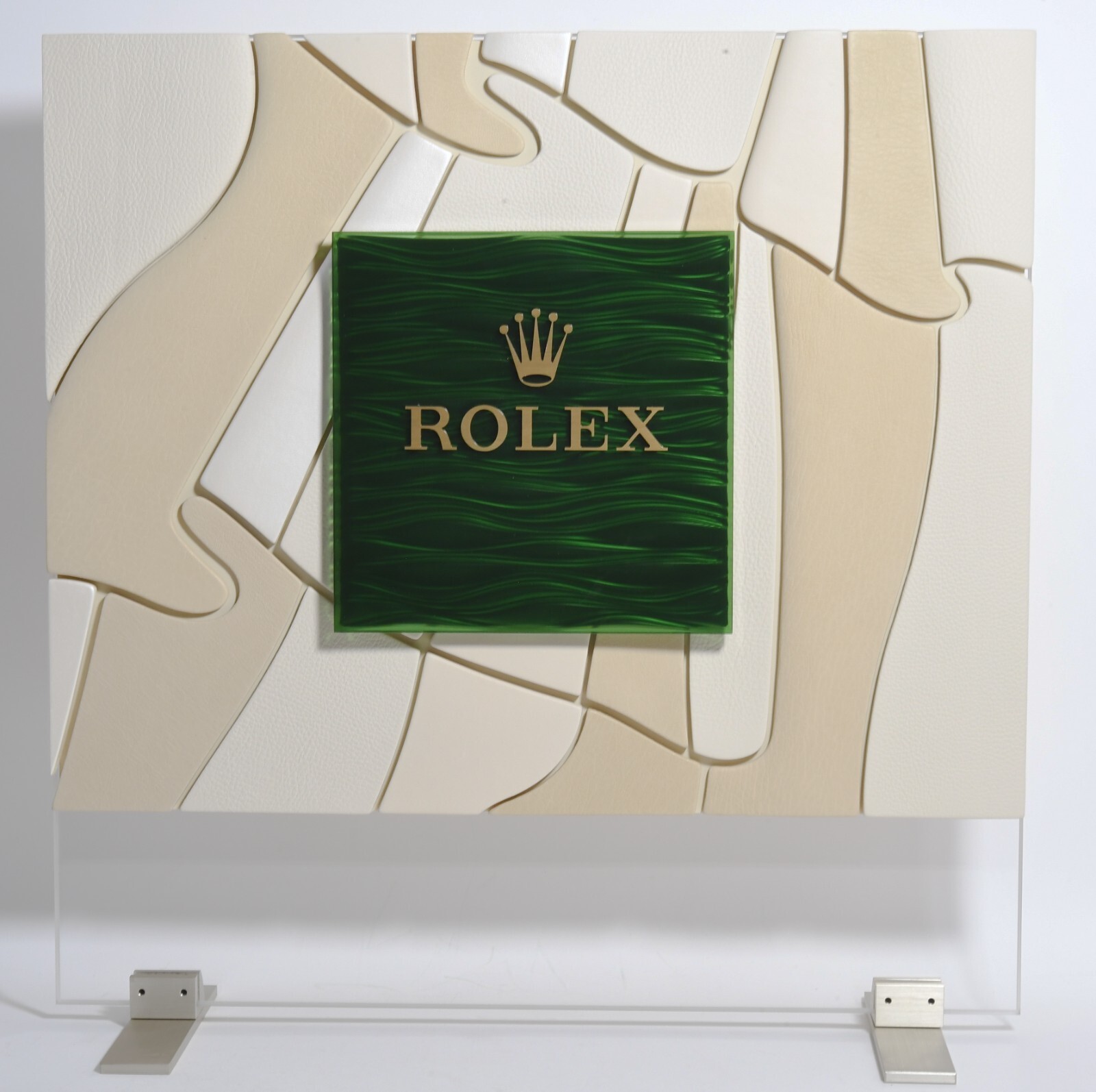 Genuine Rolex Large Leather Display 19.5×19.5 Inches with Original Box from 2013