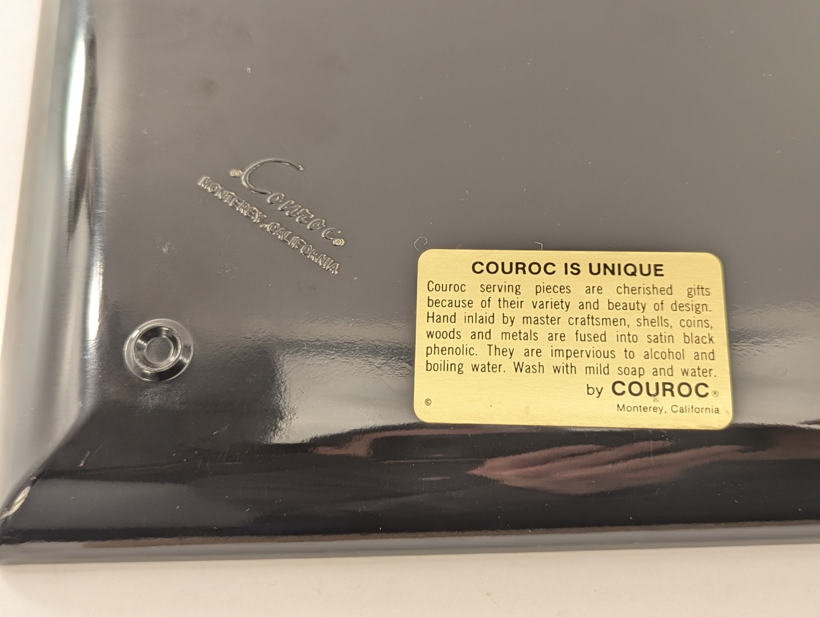 Couroc Salesman Sample Showroom Store Display Design Guide Tray Vintage