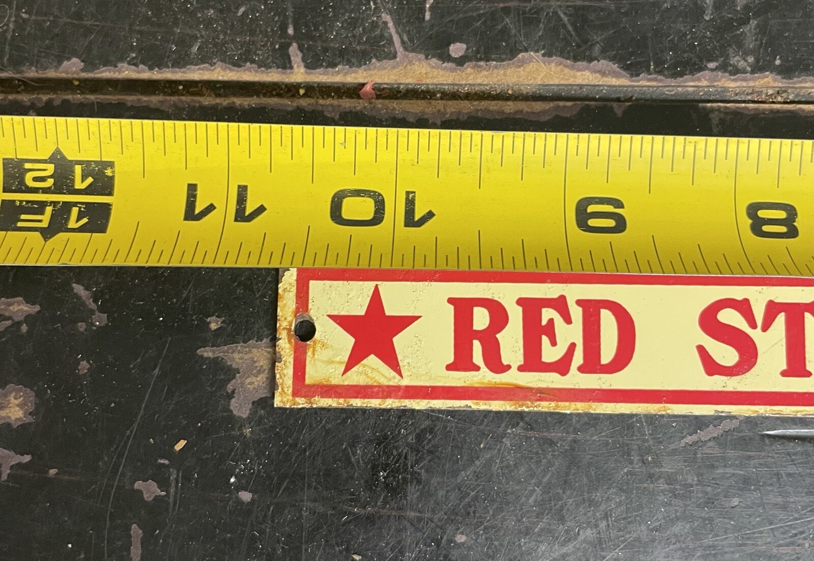 Early Vintage 5 C Red Star Cough Drops Advertising Drug Store Display Rack Sign