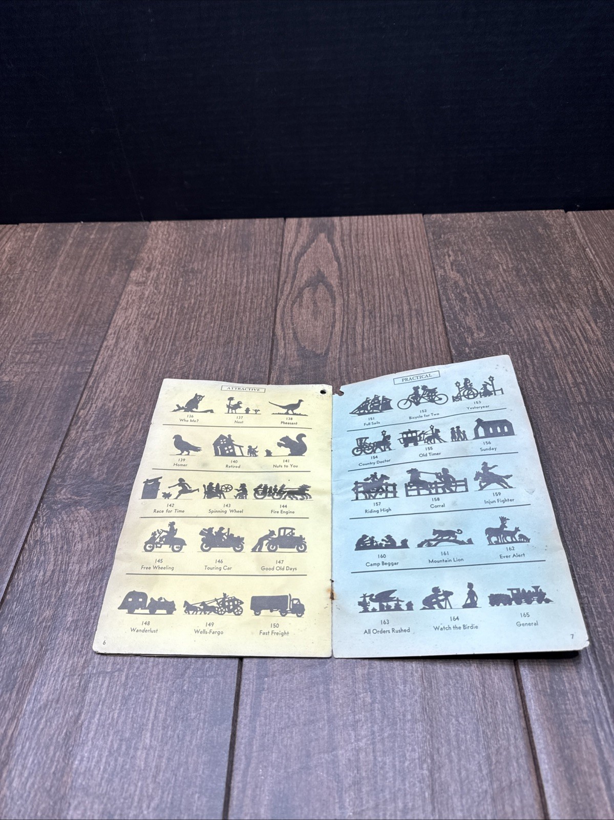 Vintage SILHOUETTES RURAL MAIL BOX SALESMAN SAMPLE