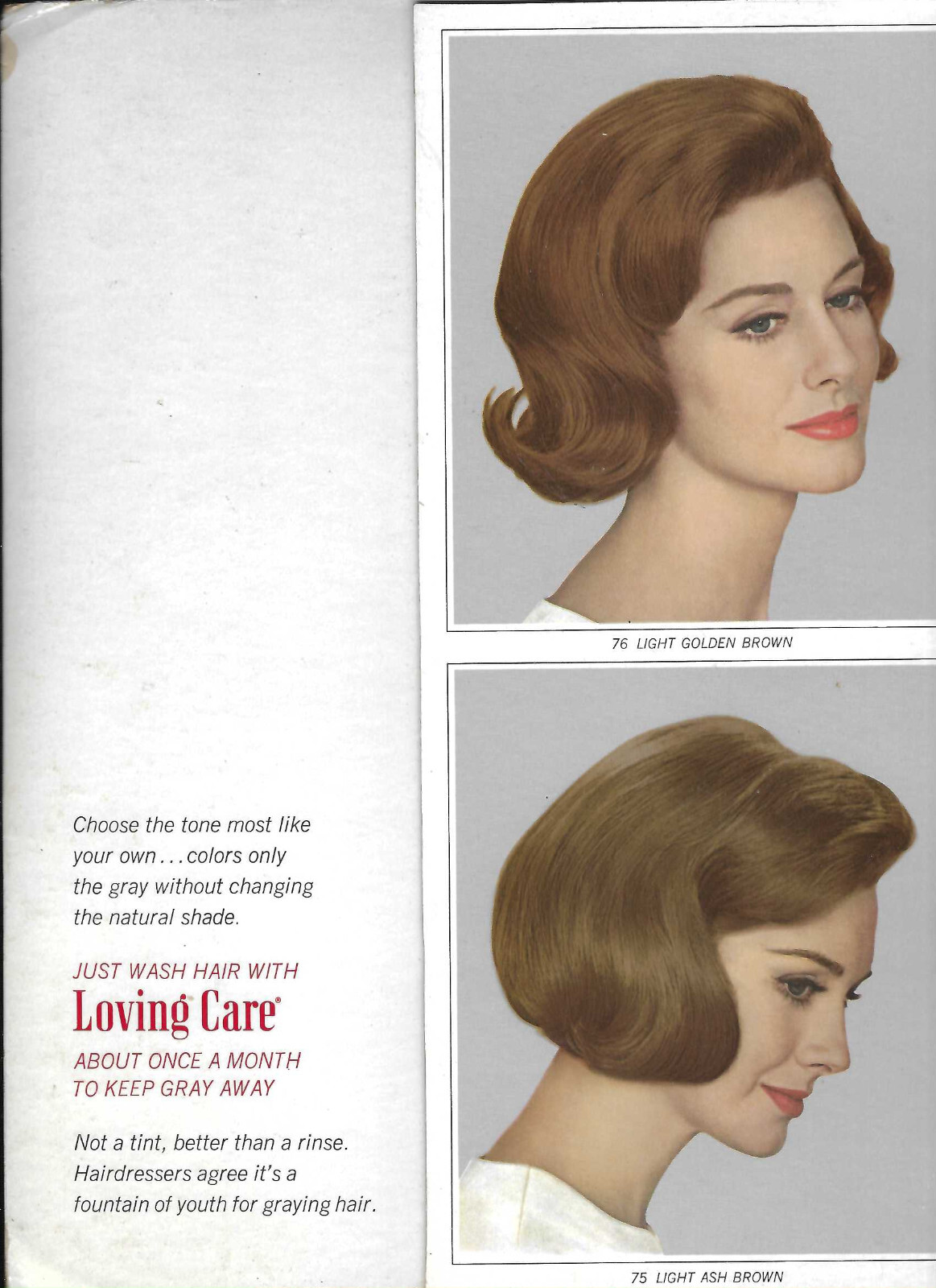 VINTAGE 1964 CLAIROL HAIR COLOR LOTION ADVERTING BEAUTY SHOP DISPLAY! COLOR PICS