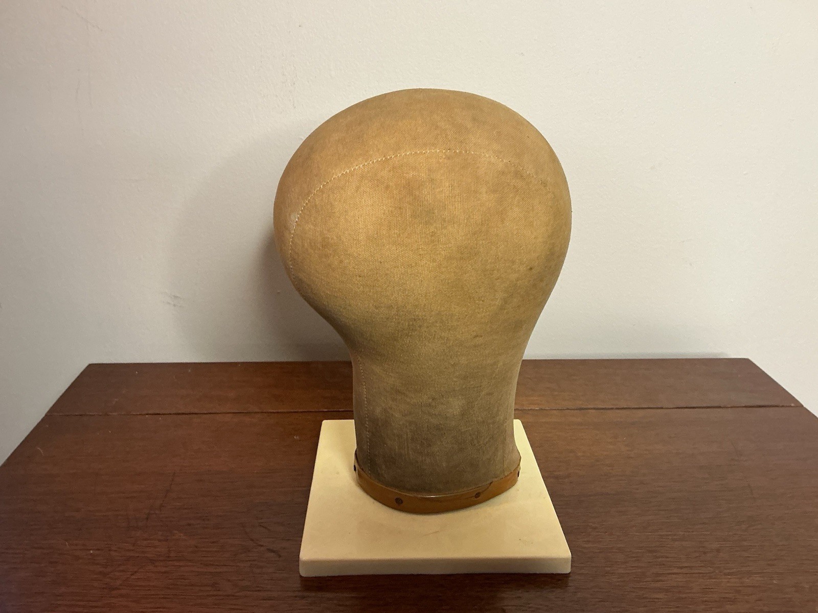 ANTIQUE MILLINERY HEAD Store Display Primitive Hat Mannequi