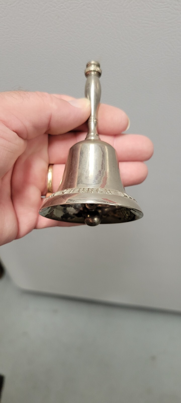 Vintage Antique Early 1900s Lebanon PA Trinity Lutheran Church Advertising Bell