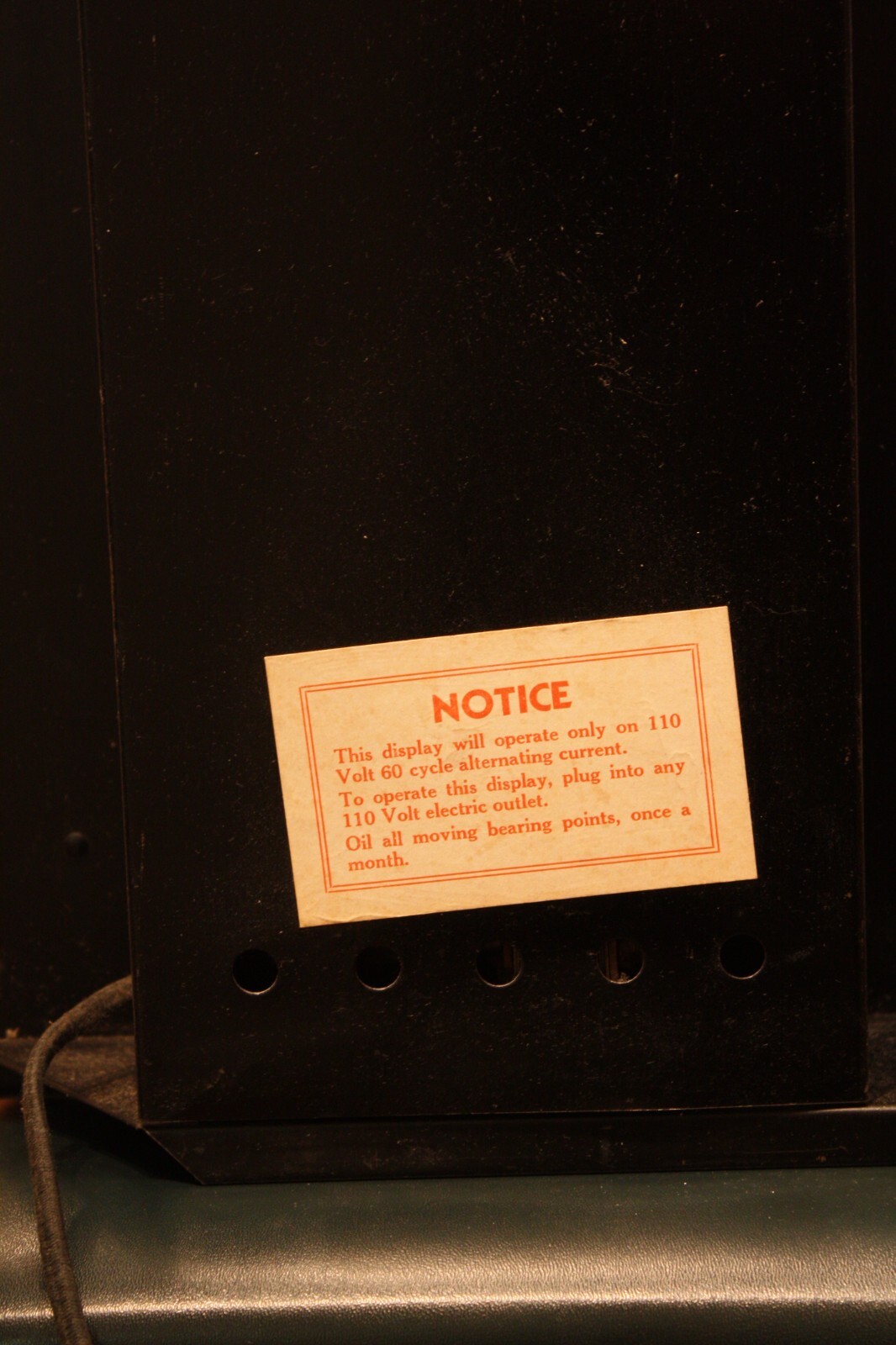 Dr. Scholls Mechanical Store Display Advertising Motor Mint Antique