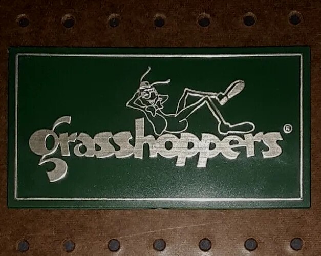 Grasshoppers vintage 3.5″× 6.5″ shoe display sign
