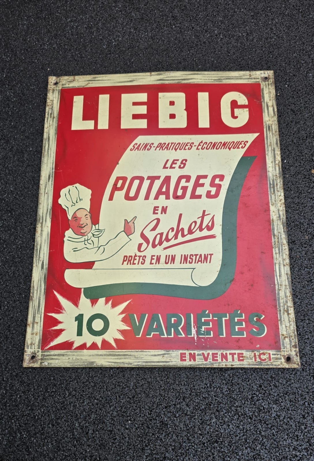 Liebig Table Sign