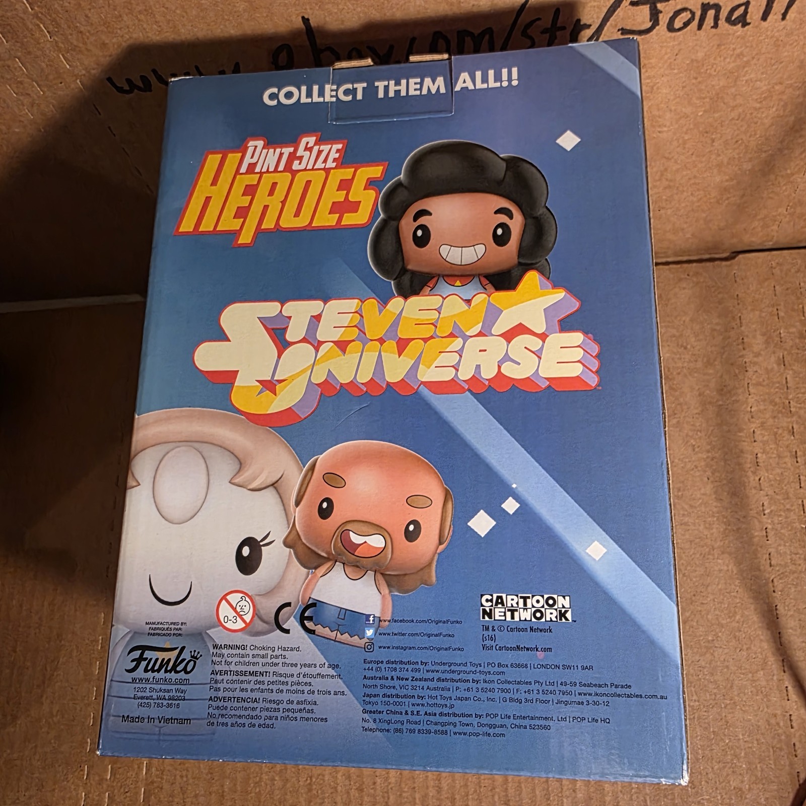 Steven Universe Pint Sized Heroes Empty Display Box Funko + 2 Figures