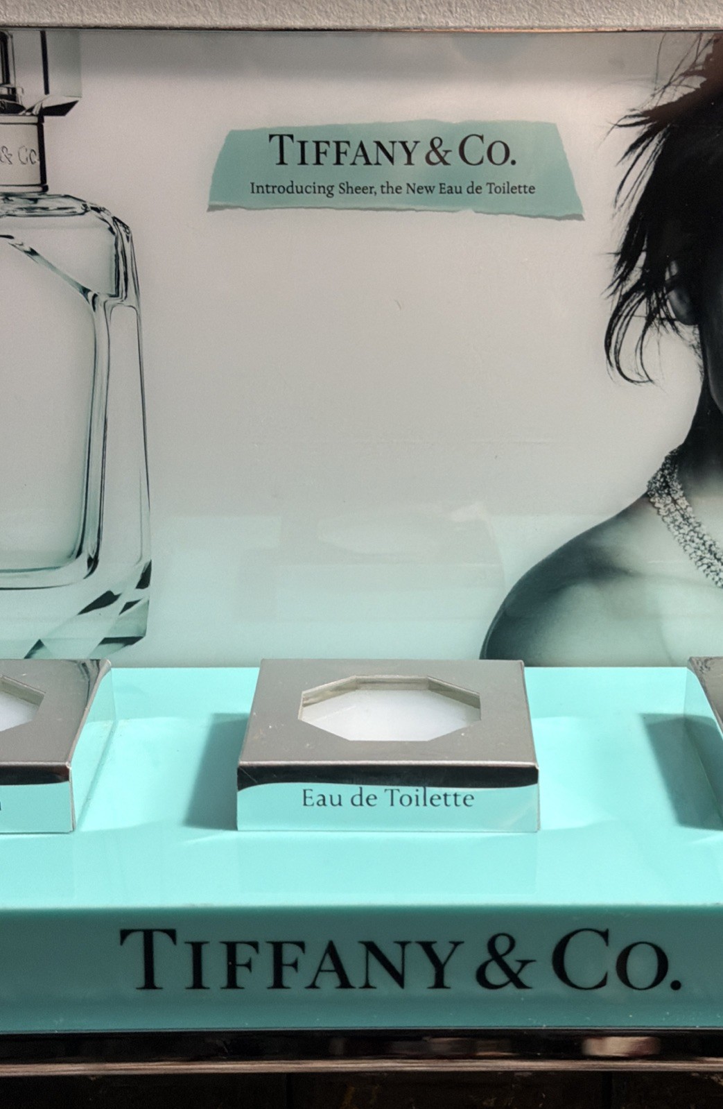 Tiffany & Co. Sheer Parfum Fragrance Store Display 14” x 8” x 6” RARE