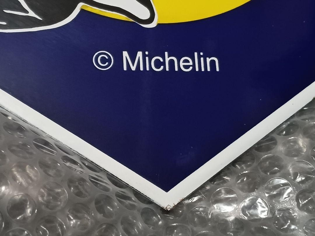 Vintage Michelin Bibendum Enamel Steel Sign 30cm Retro French Garage Wall Decor