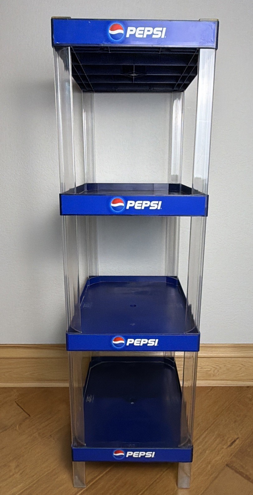 Vintage Pepsi Showoff 3×4 Store Display Rack Paul Flum 4 Tier Counter Display