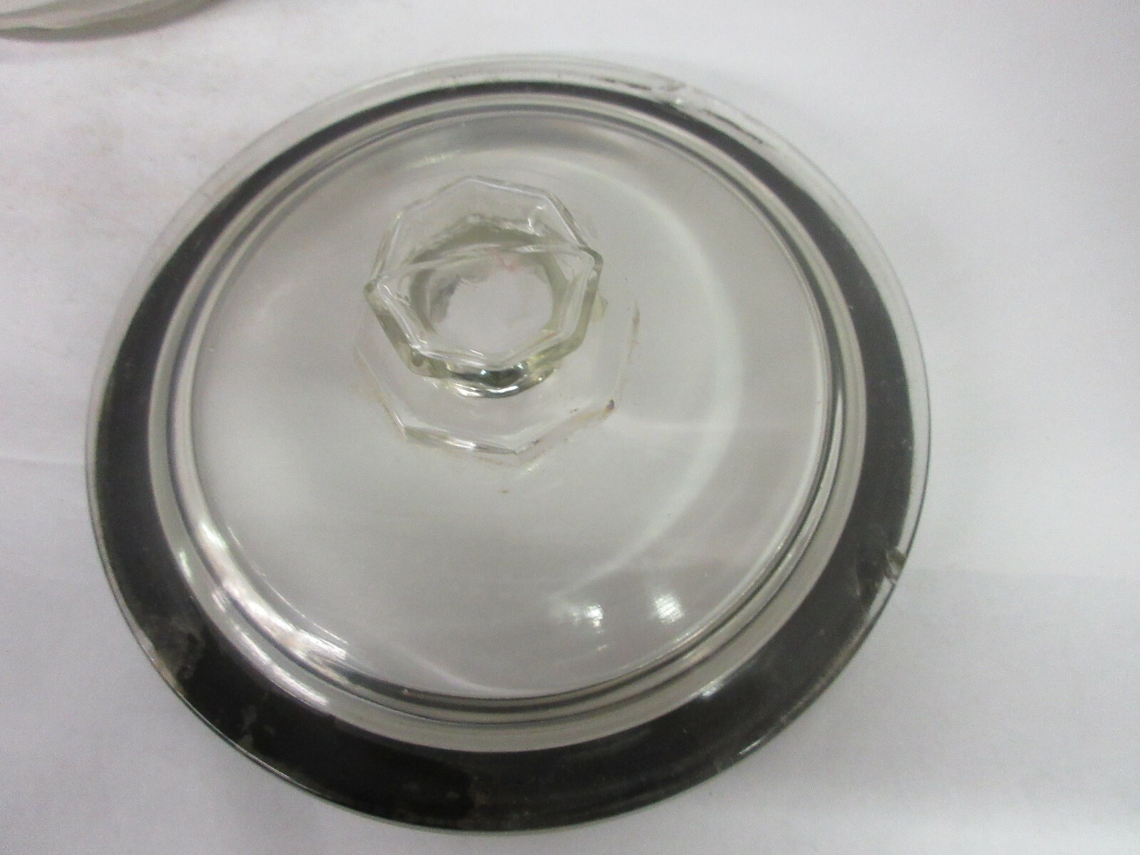 VINTAGE ADVERTISING PLANTERS PEANUT STORE COUNTER GLASS JAR W/ LID M-646