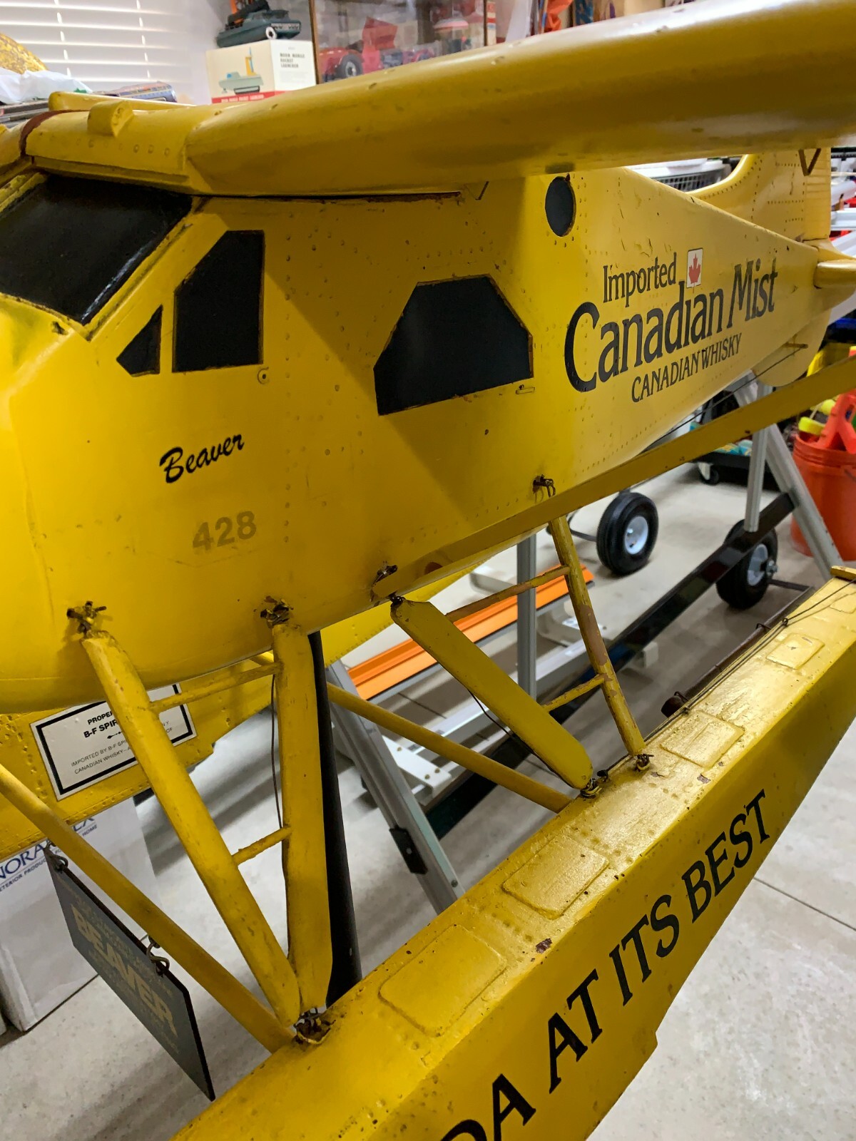 1970’s Canadian Mist Dehavilland Beaver Store Display, ORIGINAL!