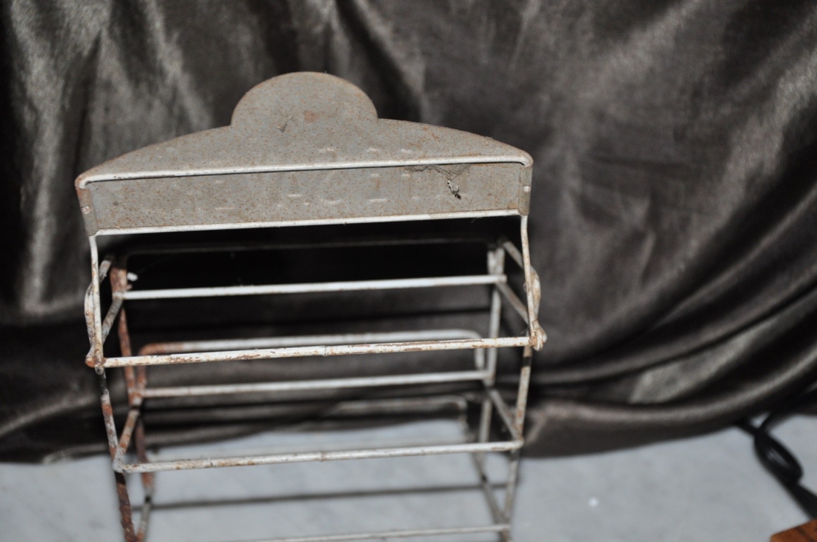 Vintage Still 5 Cents Life Savers Candy Counter Top Display Wire Rack