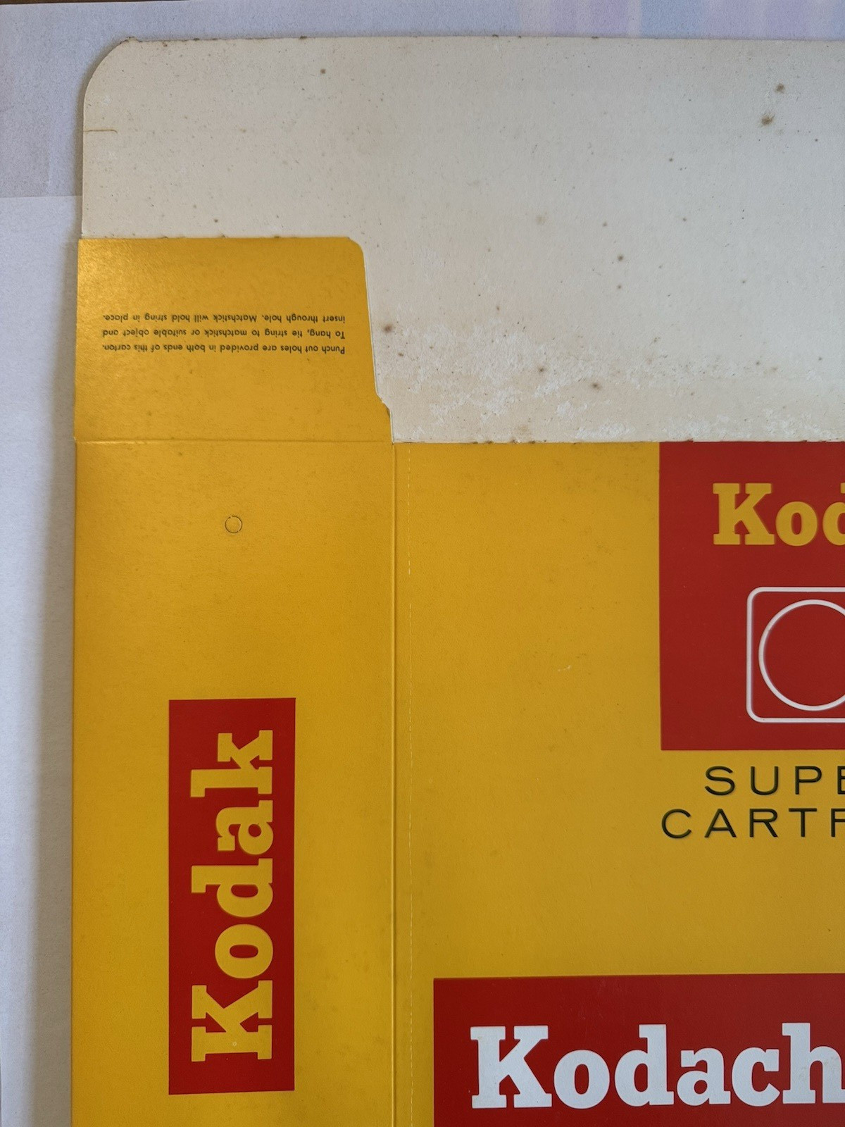 Kodak Super 8 Cartridge Kodachrome II Color Movie Film Store Display Box 60s 70s