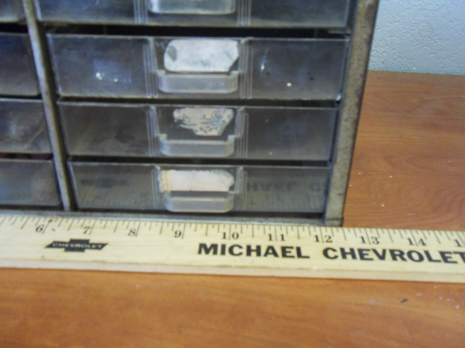 VTG Antique Old Hickory Shoe Laces Store Display Cabinet 14 LACES + 11 OTHER