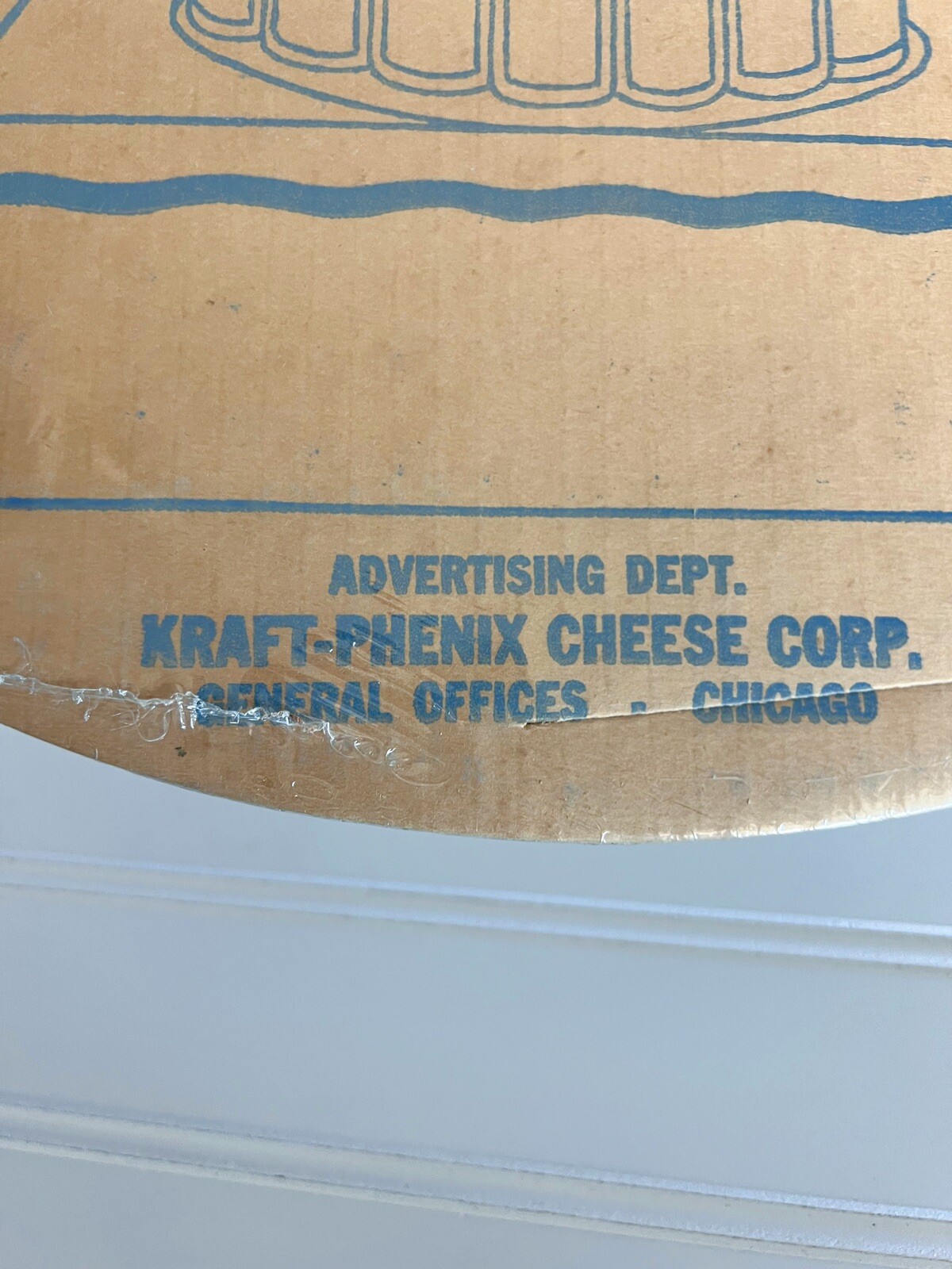 Vintage Kraft Dressing Mayo Cardboard Display Prop