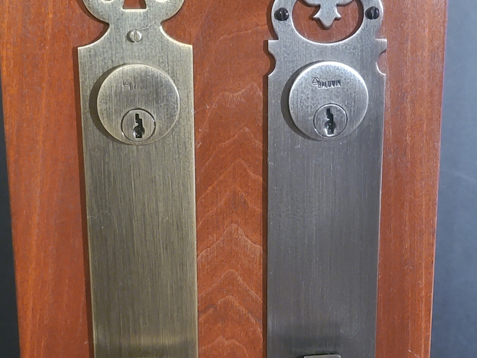 Vintage Baldwin Mortise Door Handle Lock Set Salesman Sample Advertising Display