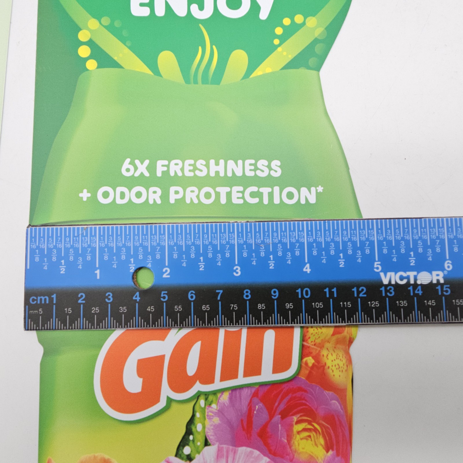 2x Gain Detergent Advertising Shelf Talk Banners Grocery Store Display Sign P&G