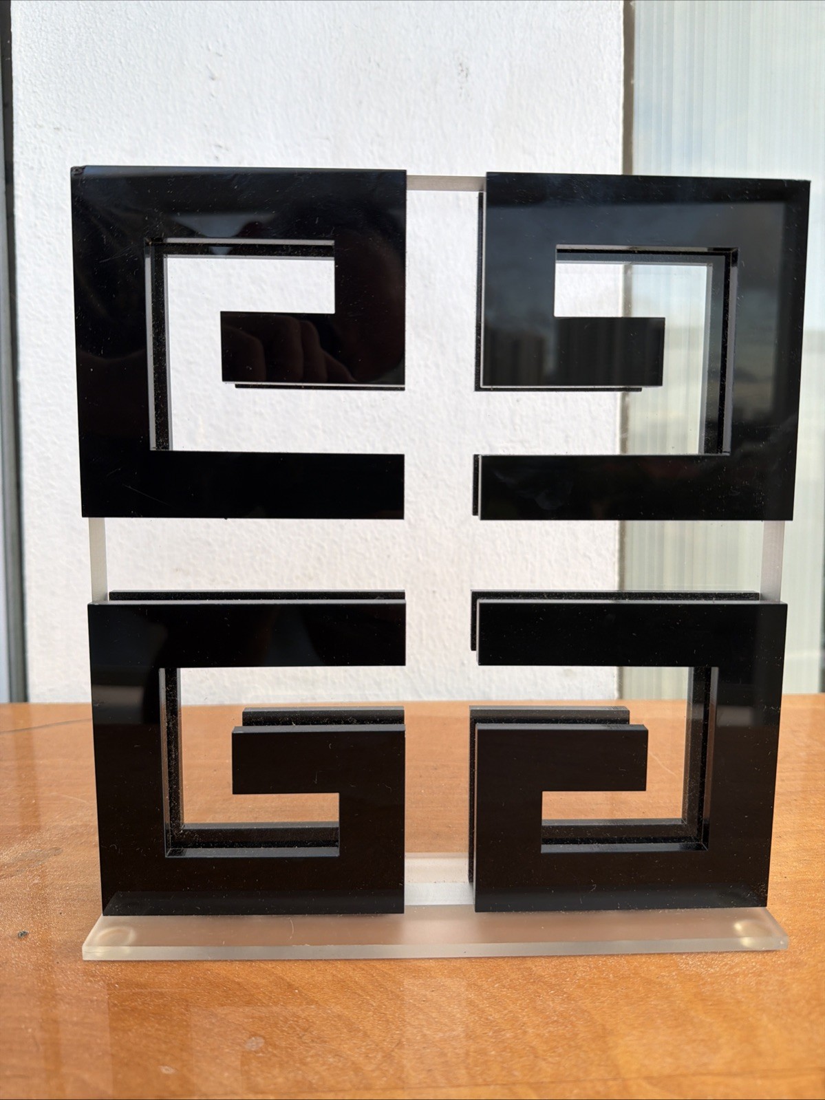 Givenchy Jumbo Large Acrylic Countertop Platform Display 4G Shelf Store Logo