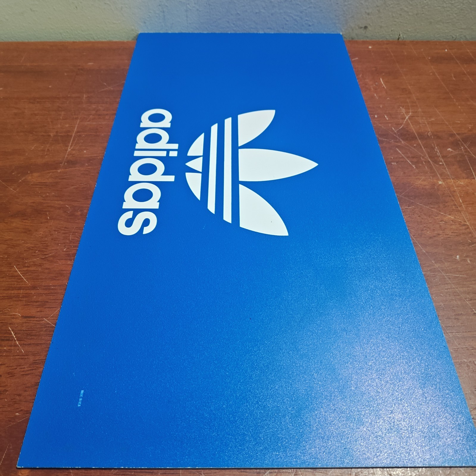 ADIDAS Shoe Store Retail Wall Hanging Sign Display White 20X10