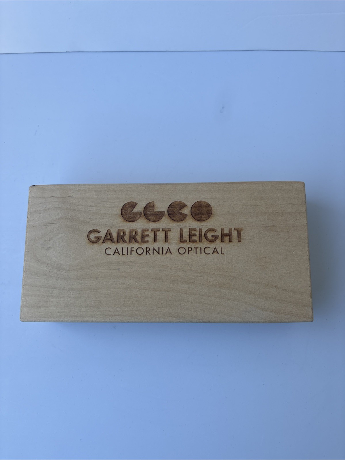 Rare Garrett Leight California Optical Store Display POS Sign Logo Wood