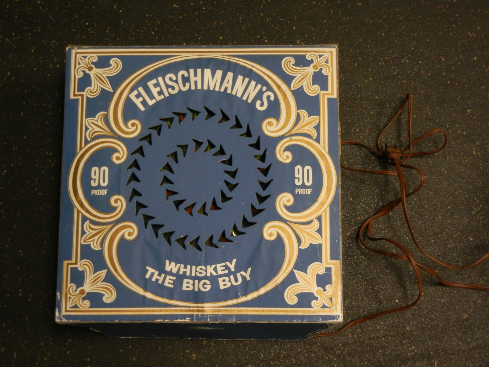 Very Rare Fleischmann’s Store Display Light The Whiskey Big Buy