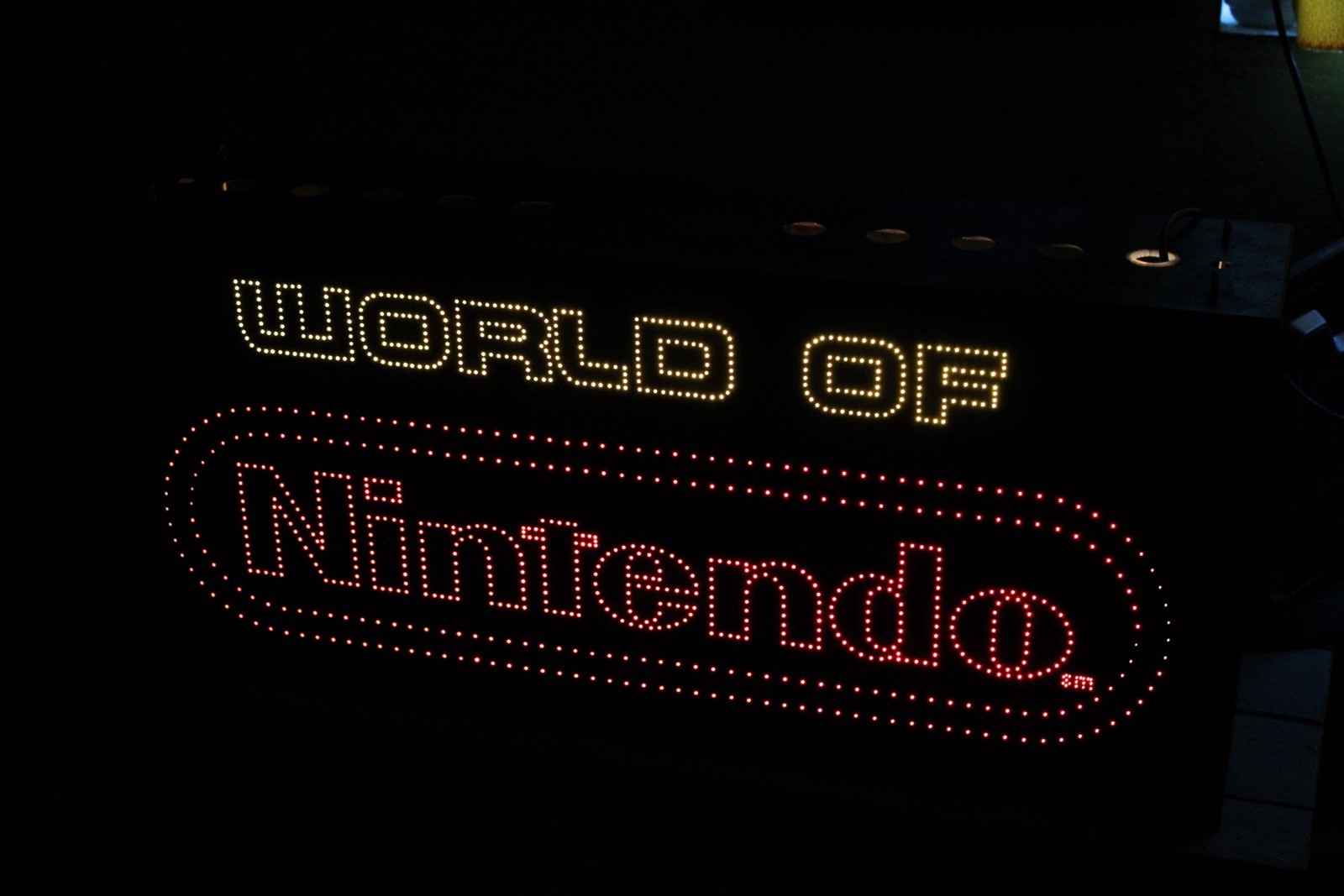 Fiber Optic World of Nintendo Light-Up Store Display Advertising Sign