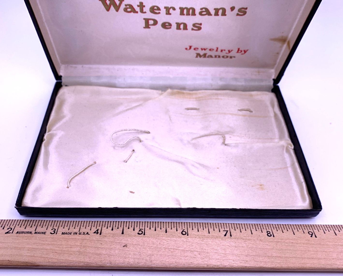 Vintage Waterman’s Pens Box advertising / display box Jewelry by Manor box only