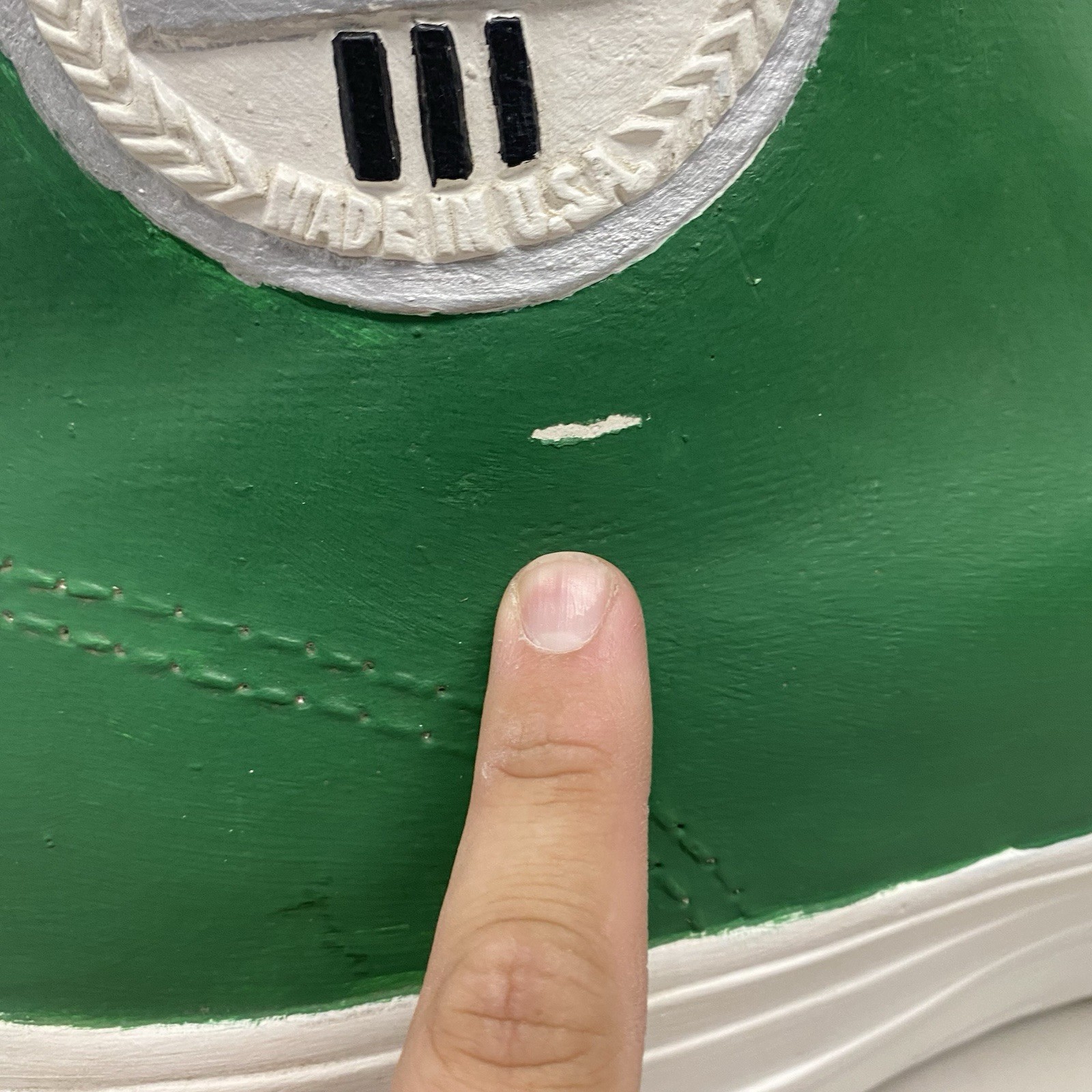 Amazing Vintage Bata Super Shoe Green Boston Celtics Store Display Advertisement
