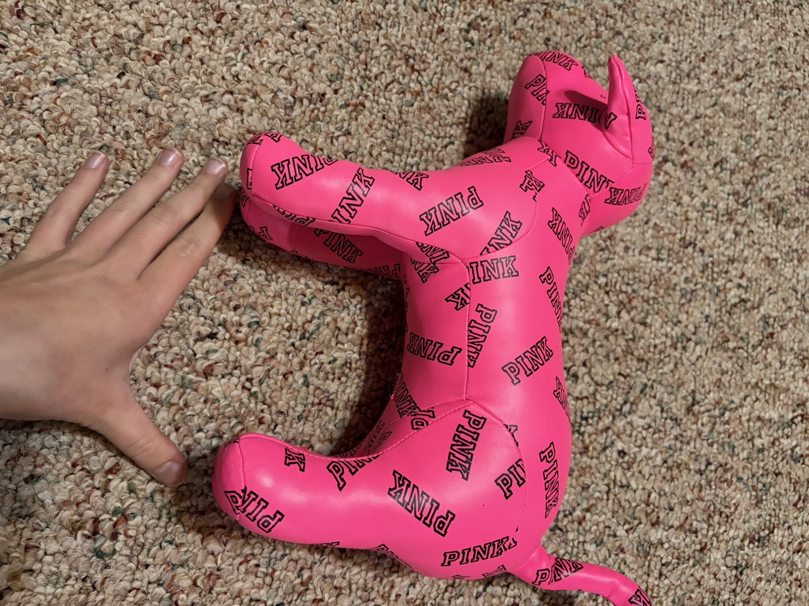 Pink Brand Dog Decor Stuffed Display