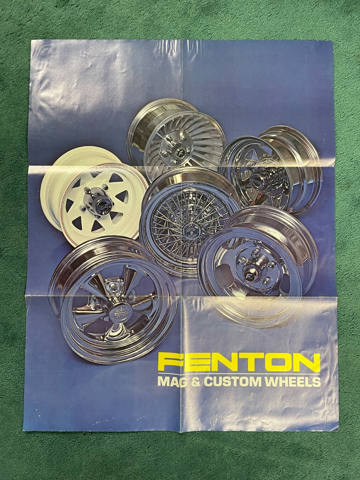 Vintage 1960’s/1970’s FENTON WHEELS Speed Shop Store Window Display