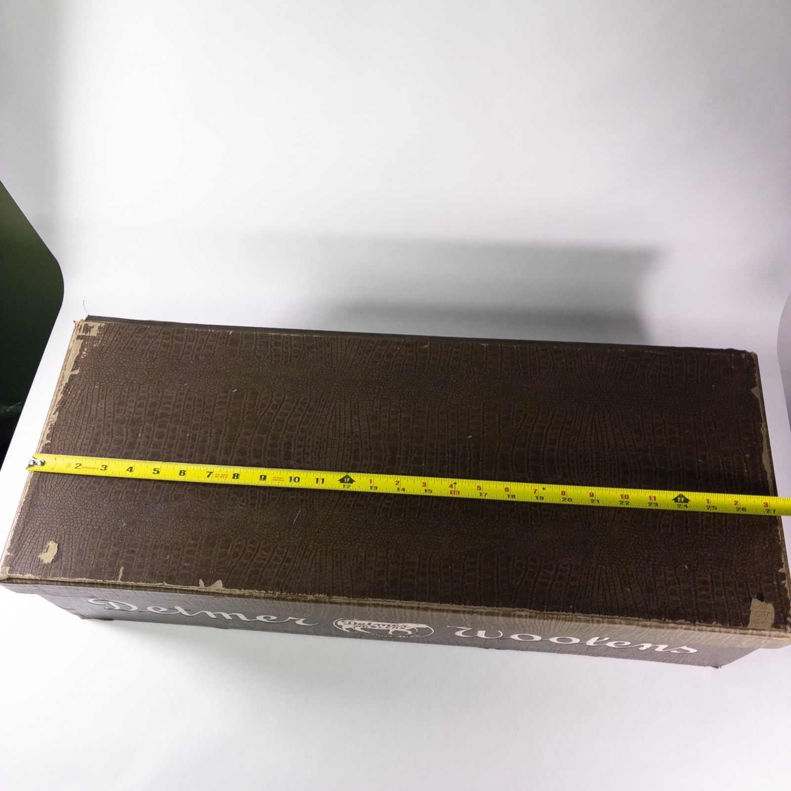 Rare 1930s DETMER WOOLENS Store Display Salesman Box Case US Capitol 27.5″ Vtg